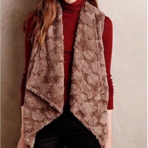 ANTHROPOLOGIE FAUX FUR VEST